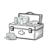 medical first aid kit ai generated photo