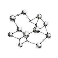 médico molecular estructura ai generado foto