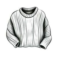 lana suéter tejido de punto ai generado foto