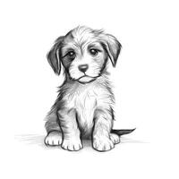 funny cute puppy photo