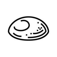 yema de huevo huevo pollo granja comida línea icono vector ilustración