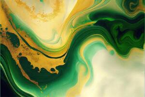 green, emerald, marble background. Liquid marble texture or alcohol ink. liquid art. modern minimalist art photo