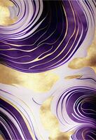 purple blue gold marble background. Liquid marble texture or alcohol ink. liquid art. Suitable for designing presentations, invitations, flyers, posters and business card photo