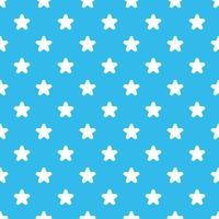 estrellas sin costura modelo. estrellas en un bonito azul fondo, vector retro sin costura modelo para embalaje, tela, papel, antecedentes.