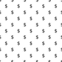 Seamless pattern with dollar sign. Endless vector background.