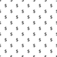 Seamless pattern with dollar sign. Endless vector background.