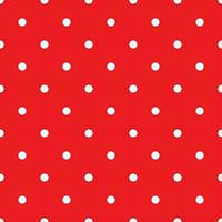Red polka dot seamless pattern - retro texture for christmas background, blogs, www, scrapbooks, party or baby shower invitations and wedding cards. White polka dots on red background. vector