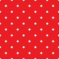 Red polka dot seamless pattern - retro texture for christmas background, blogs, www, scrapbooks, party or baby shower invitations and wedding cards. White polka dots on red background. vector