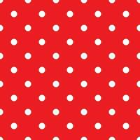 rojo polca punto sin costura modelo. retro textura. blanco polca puntos en rojo antecedentes. vector