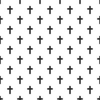 Christian cross seamless pattern. Vector illustration.
