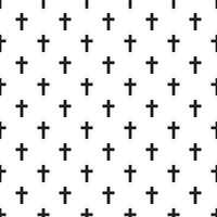 Christian cross seamless pattern. Vector illustration.