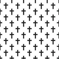 Christian cross seamless pattern. Vector illustration.