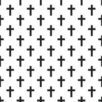 Christian cross seamless pattern. Vector illustration.