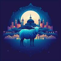 awesome theme Eid Al Adha design background photo