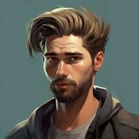 hairstyles man design digital art photo