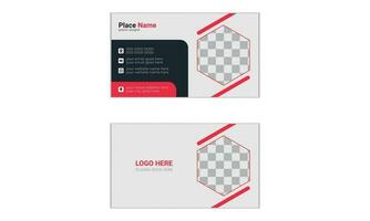 Simple Corporate Business Card Template With layout Design vector