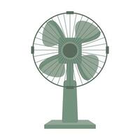 Fan in flat style. Modern electric fan for airing the room. Illustration, vector