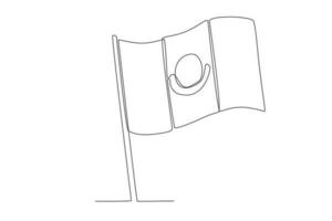 ilustración de el bandera de mexico vector