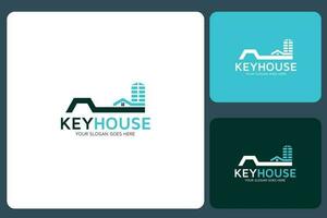 Key House Logo Design Template vector