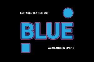 blue text effect, this design is suitable for pamphlets, t-shirts, banners, or web designs vector