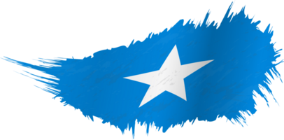 flagga av somalia i grunge stil med vinka effekt. png