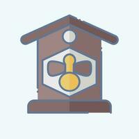 Icon Apiary. related to Agriculture symbol. doodle style. simple design editable. simple illustration vector