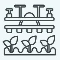 Icon Agriculture Drone. related to Agriculture symbol. line style. simple design editable. simple illustration vector