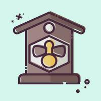 Icon Apiary. related to Agriculture symbol. MBE style. simple design editable. simple illustration vector