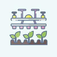 Icon Agriculture Drone. related to Agriculture symbol. doodle style. simple design editable. simple illustration vector