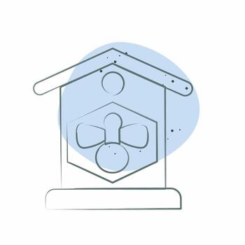 Icon Apiary. related to Agriculture symbol. Color Spot Style. simple design editable. simple illustration vector