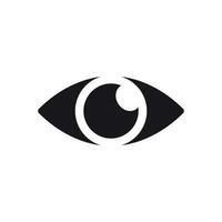 Simple eye icon vector. Eyesight pictogram in flat style. vector