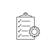 Document vector icon. Project management flat illustration.