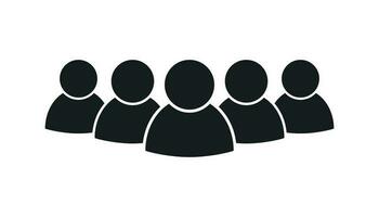 Group of people vector icon. Persons icon illustration.