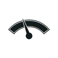 Dashboard vector icon. Level meter speed vector illustration.