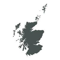 Escocia vector mapa. negro icono en blanco antecedentes.