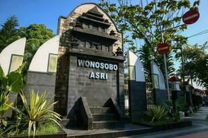Wonosobo, Indonesia - April 5, 2023 - Wonosobo asri Monument around wonosobo square or alun alun wonosobo photo
