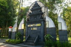 Wonosobo, Indonesia - April 5, 2023 - Wonosobo asri Monument around wonosobo square or alun alun wonosobo photo