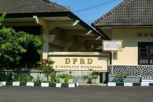 Wonosobo, Indonesia - April 5, 2023 - Regional legislative office or kantor DPRD Wonosobo at Jalan Soekarno Hatta photo