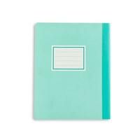 Various notebook with flat lay concept isolated on white background. photo