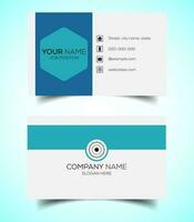 Creative and modern corporate business card template vector