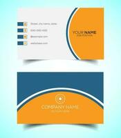 Creative and modern corporate business card template vector