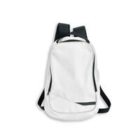 colegio mochila en blanco antecedentes ajuste para educación concepto. foto