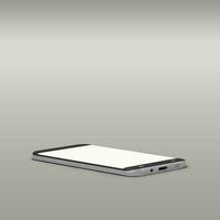 White blank smart phones screen for your mockup project isolated on grey background. photo