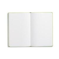 Various notebook with flat lay concept isolated on white background. photo