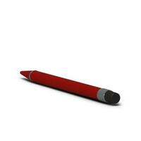 Red pen for writer isolated on grey background. photo