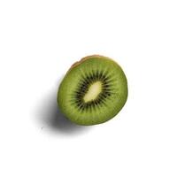 Fresh juicy kiwi isolated on the white background photo