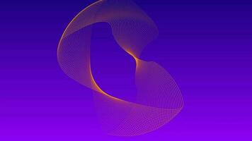 geometric line , Curvy and wavy lines pattern looping animation on black background video