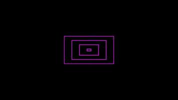 geometric line , Curvy and wavy lines pattern looping animation on black background video