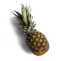 Fresh juicy pineapple isolated on the white background photo