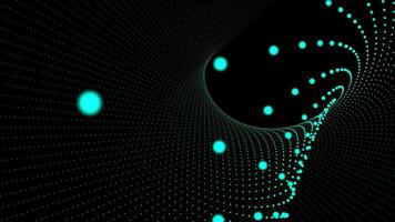 geometric line , Curvy and wavy lines pattern looping animation on black background video